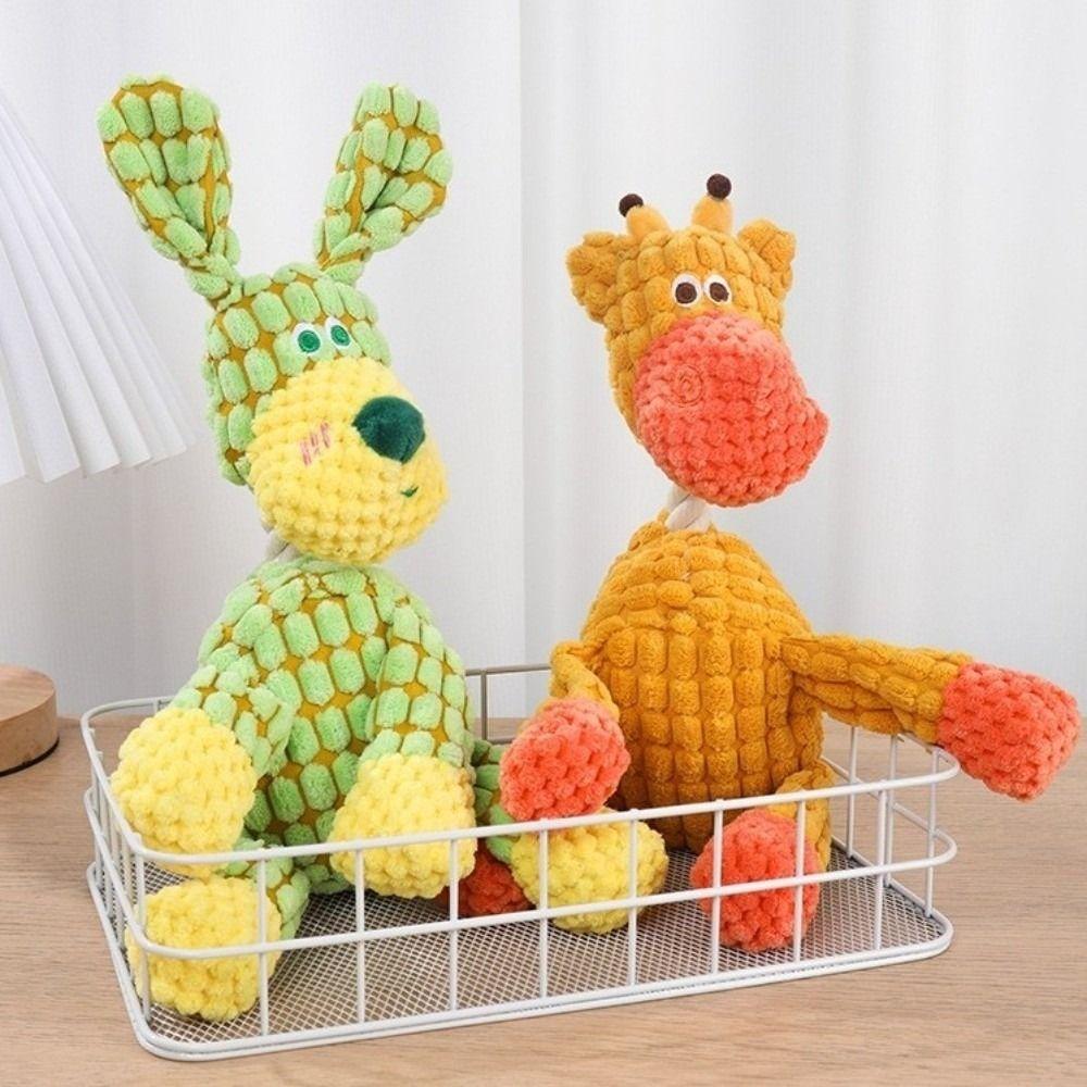 Clean Teeth Plush Sound Toy Bite Resistant Pet Toys Creative Chew Training Toy For Pets