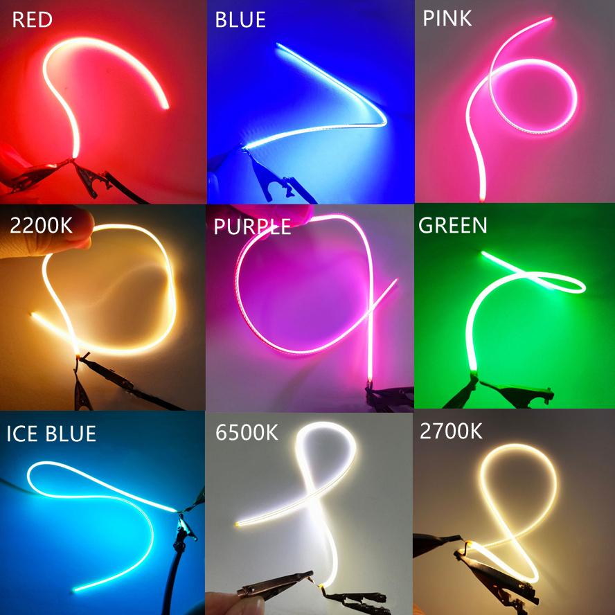 5PCS/Pack 3V LED Same End Filament Flexible Ultra Slim Spiral Bulb Retro Edison Bulb Lamp Parts Diode Lighting Strip Decoration