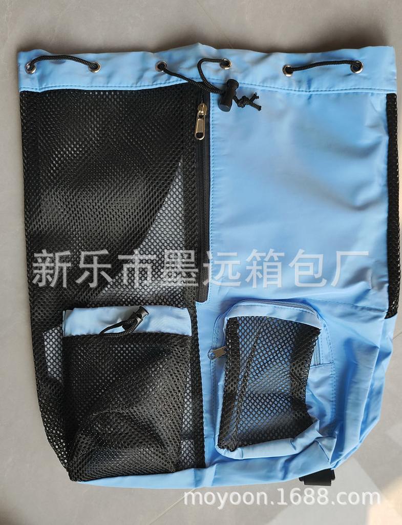 Swimming Bag Mesh Drawstring Backpack Beach Fitness and Exercise Storage Bag