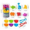 1 Set Kids Color Sorting Bowl Toy Educational Preschool Learning Animal Learning Counting Matching Game with Rainbow Bowls Color Classification
