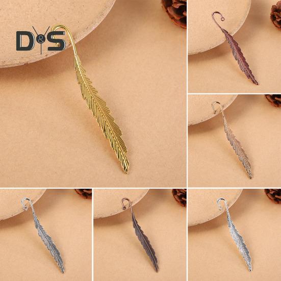 2 Stücke Feder Lesezeichen Metall Lesezeichen Seite Lesen DIY Geschenke Schreibwaren für Home Study Schule Büro