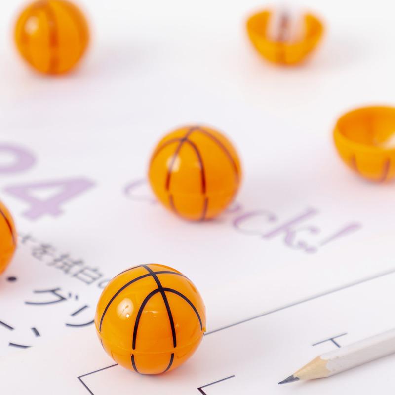 1 Piece Cute Candy Color Basketball Sharpeners Stationery School Office Supplies Kid Gift Sharpener