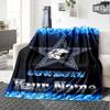Name Custom Dallas Cowboys Logo Print Flannel Blanket High Quality Warm Comfortable Cover for All Seasons Perfect for Gifts Home Decor