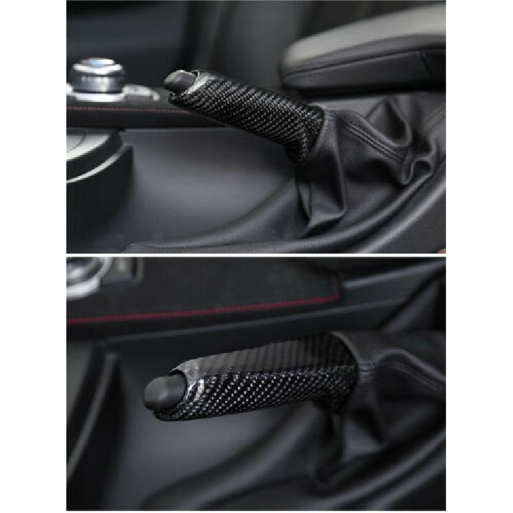 Real Carbon Fiber Handbrake Cover Decoration for BMW 3 Series E90 F30 2005-2017