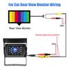 12V-24V Truck Rear View Backup Camera Heavy Duty 18 LEDs CCD High Definition IP68 Waterproof Universal For Bus Truck Van RV