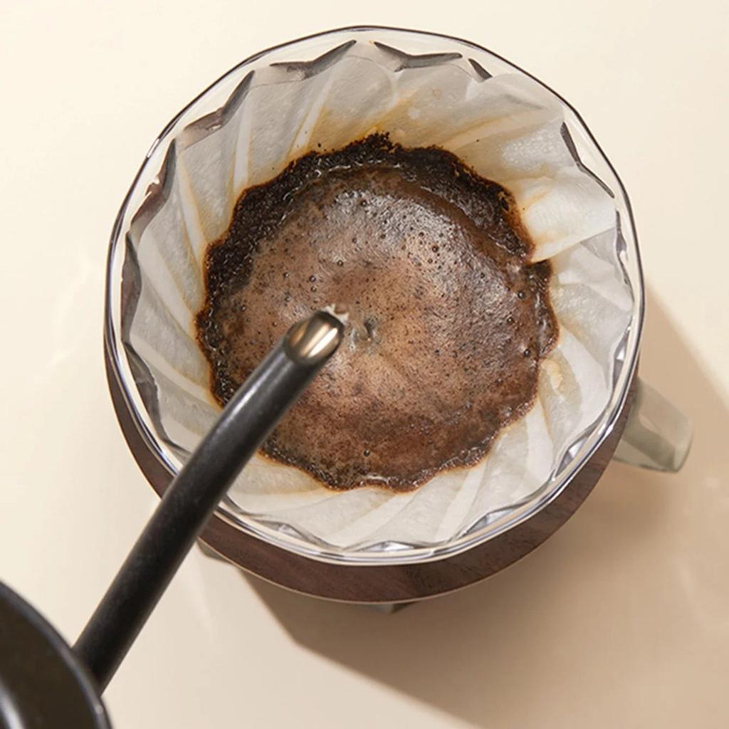 40 Stück Kaffeefilter, Kegelförmige Kaffeefilter, Natürliche kegelförmige Kaffeefilter, Pour-Over-Kaffeetropfer,