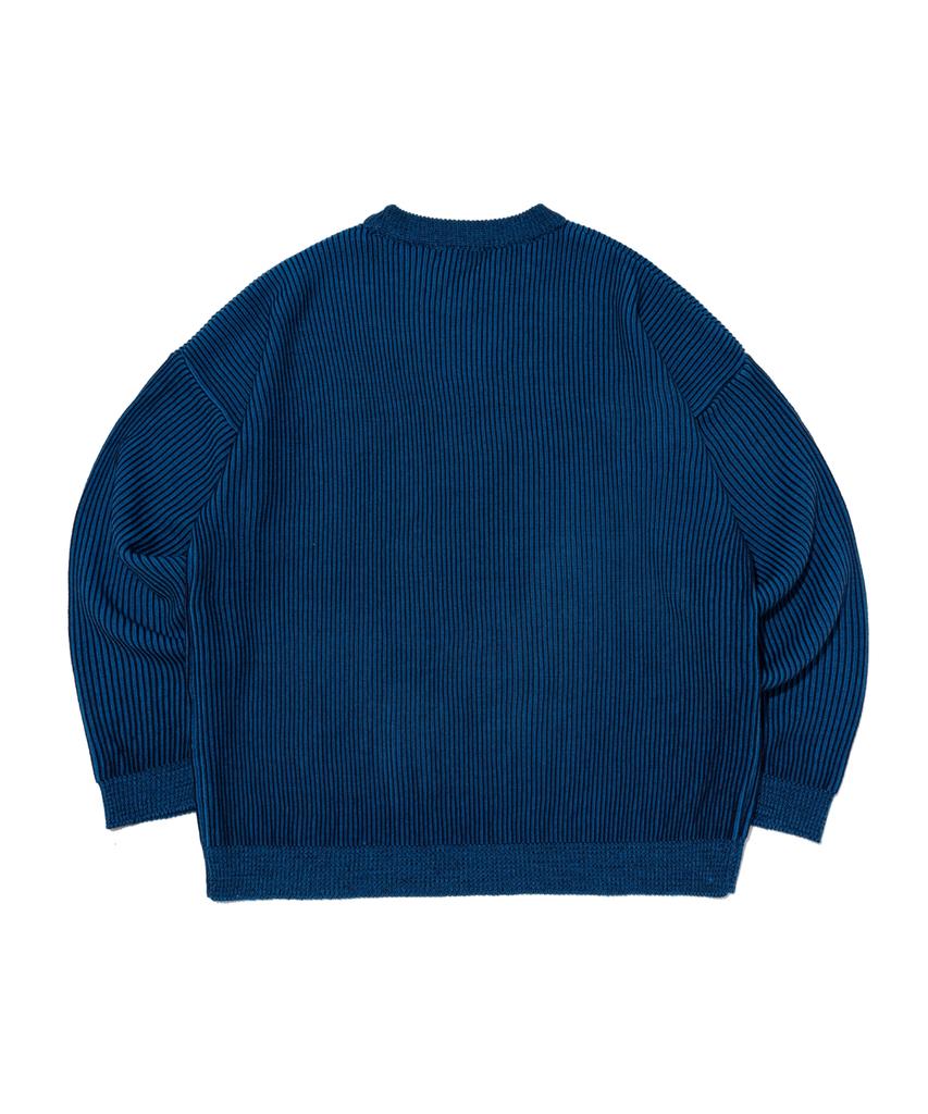 CARGOBROS Filling Two-Tone Over Round Knit (Blue)