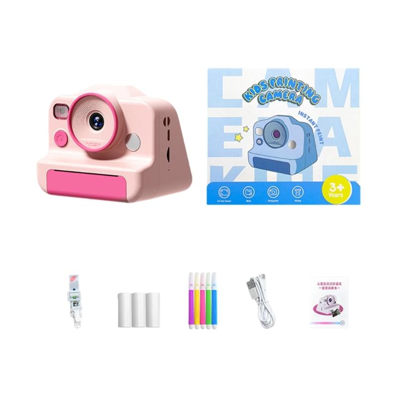 High Resolution Children's Digital Camera with Double Lens 4800W Pixels and Instants Thermals Printing for Creative Expression and Photo Memory