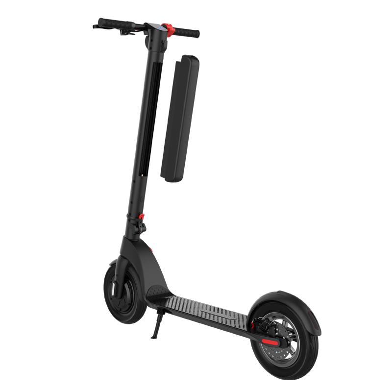 Alnsoor X8 Adult City Outdoor Electic Scooter 36V10AH Battery 350W Motor 10 Inch Road Tires Foldabe EScooter With Three second folding