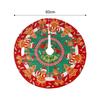 Large Christmas Tree Skirt Red Xmas Tree Foot Covers Santa Claus Snowflake Snowman Carpet Base Mat Party Decor Supplies 60x60cm
