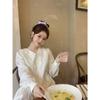 French Forest Fairy White Doll Collar Long-Sleeved Autumn Dress