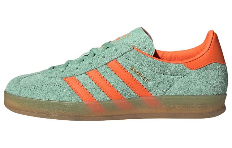 Gazelle Wmns Adidas Originals Indoor  Pulse Mint Solar Orange  Women s HQ8714 36.5