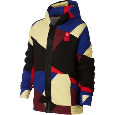 Nike Kyrie Lässige Fleece-Kapuzenjacke Kinderjacken Schwarz CJ8061-657