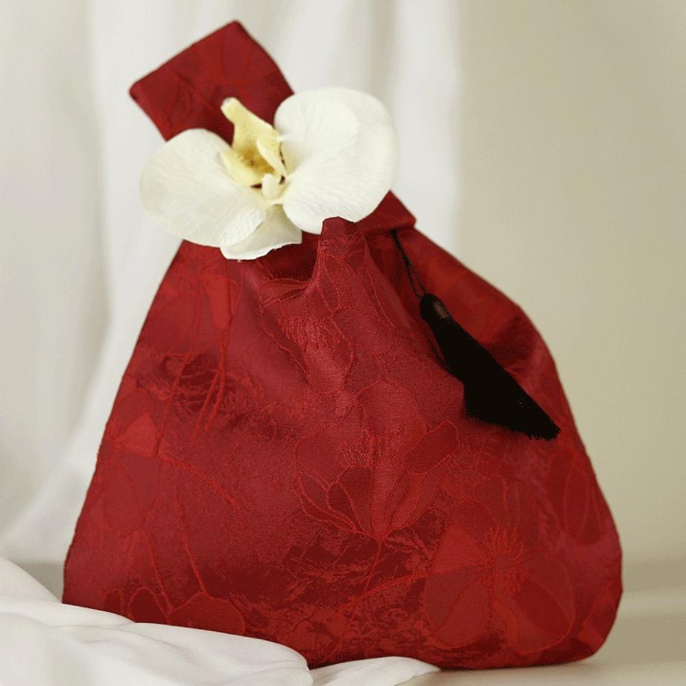 Temperament Chinese Style Handbag Orchid Flower Wedding Candy Bag  Cheongsam Accessories