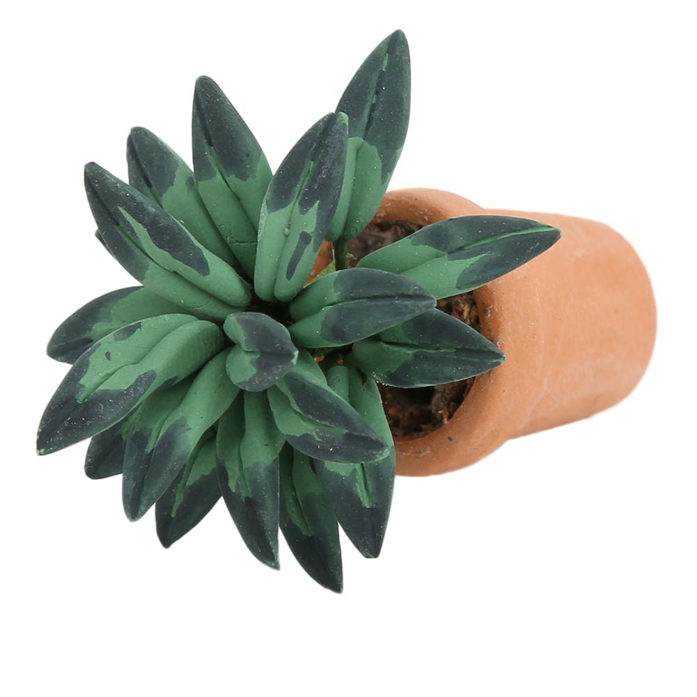 1/12 casă de păpuși cu frunze verzi în ghiveci mini model DIY casă de păpuși decor accesoriu frunze verzi în ghiveci