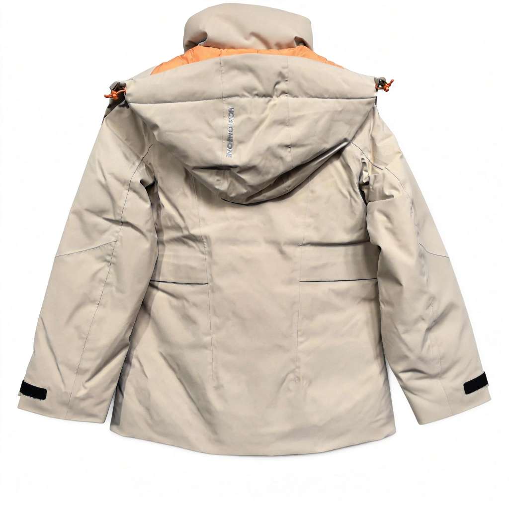 HOKA ONE ONE Waterproof Casual Comfortable Long Sleeve Down Jacket Women outerwear 1164292-BEI