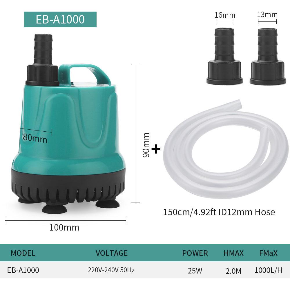 Pompă submersibilă pentru acvariu cu aspirație inferioară și filtrare prin circulație