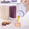 2Pcs Thick Plastic Insect Prevention Rice Box Moisture Proof Flour Storage Bin Food Container