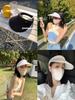 Stylish Women's No-top Sun Hat For Outdoor Activities Uv Protection Summer Cap