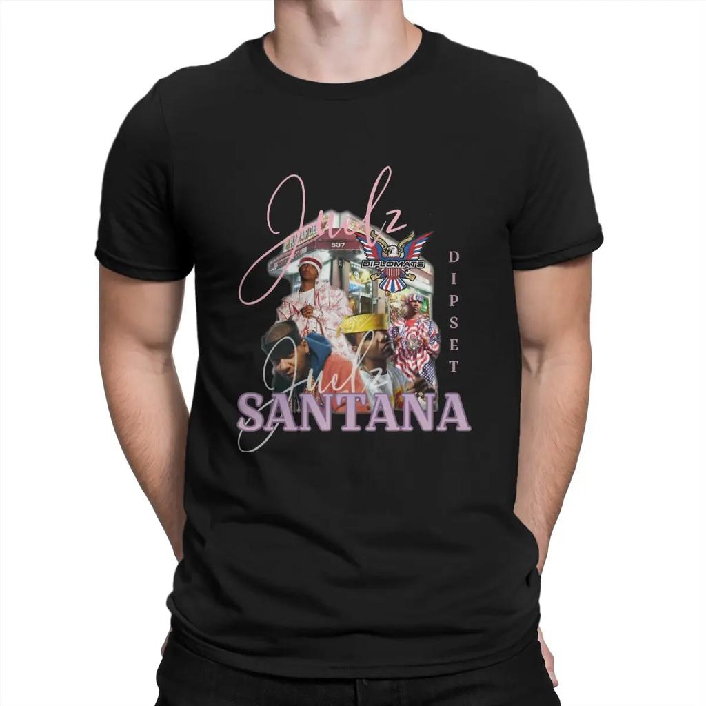 Juelz Santana Men TShirt Santana Crewneck Short Sleeve Fabric T Shirt Funny Top Quality Gift Idea