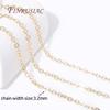 Wholesale Bulk Cable Chains For Jewelry Making,14K Gold Plated Metal High Quality Spool Chains DIY Necklace Bracelet Accessories
