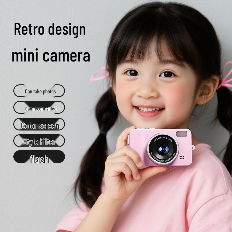 Compact HD Camera: Portable, Stylish Must-Have for Students' Daily Recording and Photography