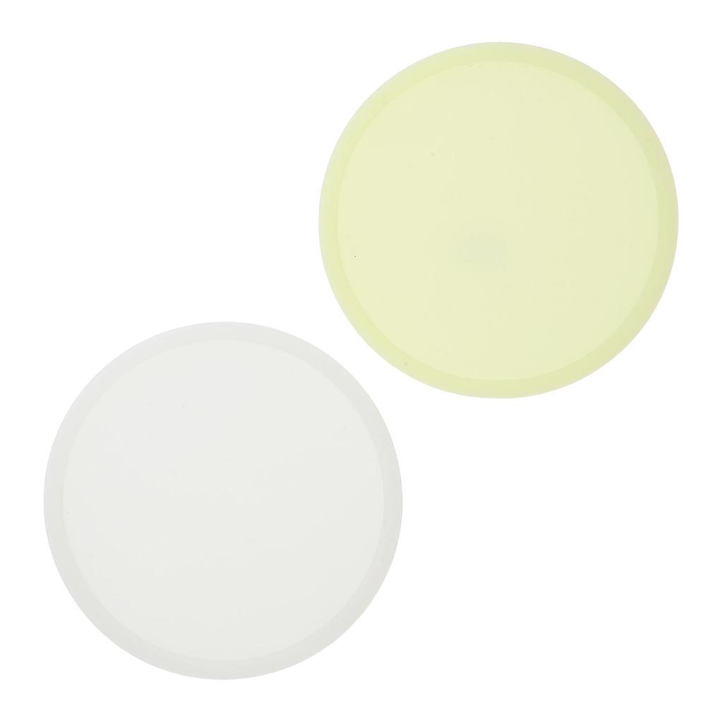 Luminous Silicone Coasters Round Coaster for Heat Insulation 6Pcs