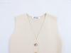 2025 Spring Women's European & American V-neck Sleeveless Knitted Vest Fashion 4192003