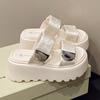 Fashion 7.5CM Casual Wedge Slippers Women New Summer Non Slip Platform Sandals Woman Open Toe Comfortable Female Chunky Beach Slippers