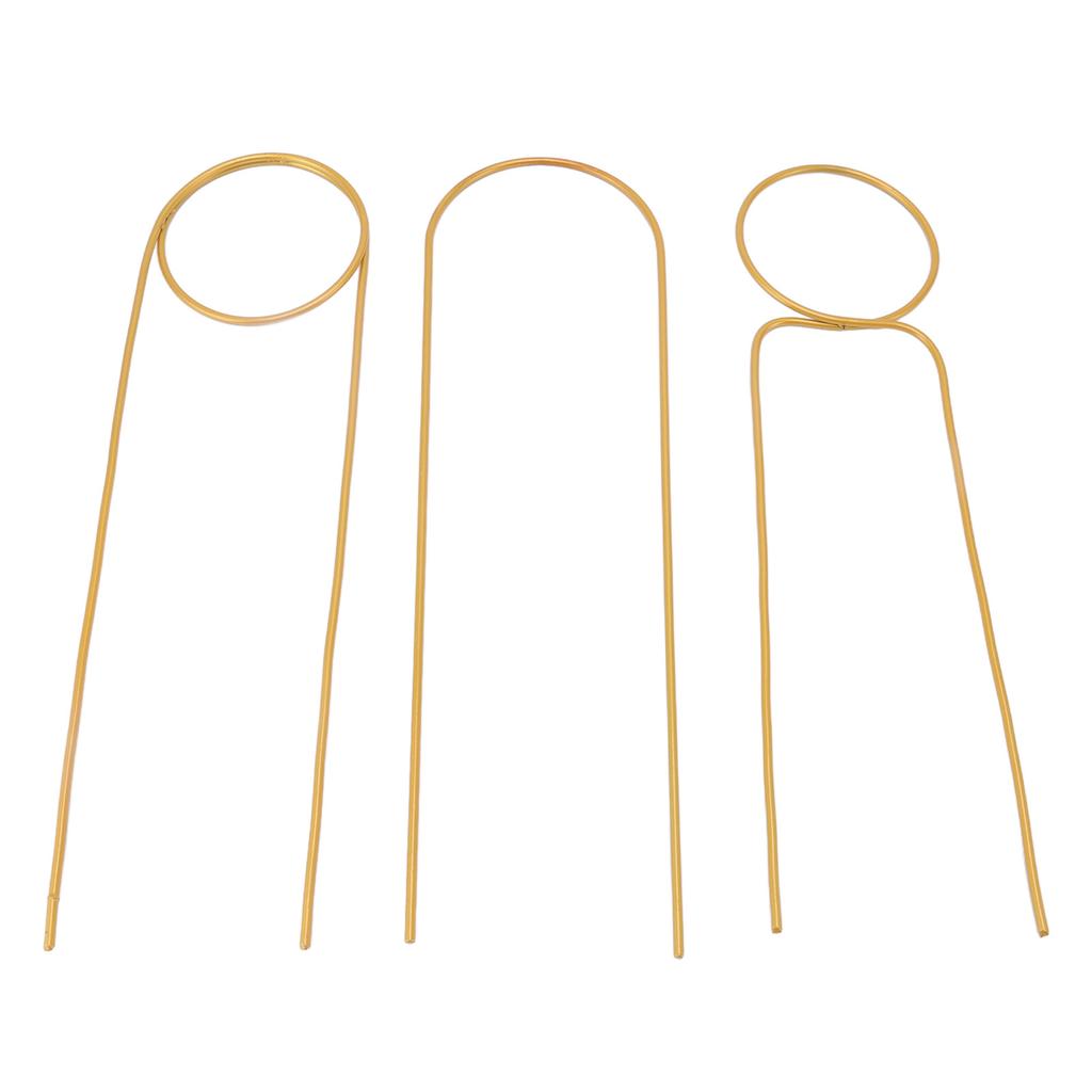 3 Pcs Plant Trellis 40cm Wrought Iron Metal Plant Climbing Trellis Indoor Green Plant Potted Flower