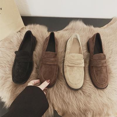 Moda 2025 nowe damskie mokasyny Retro buty damskie na wiosnę i jesień Duży rozmiar gruba podeszwa wygodne wsuwane buty dla kobiet