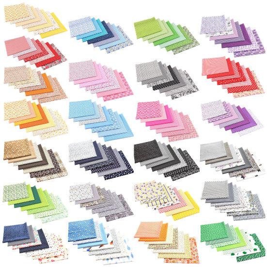 7Pcs Patchwork Cloth Not Fading Breathable Cut At Will Tear Resistant DIY Sewing Printing Wrapping Sewing Craft Cloth for Home