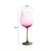 Flowers Vertical Goblet High Value Pink Blue Gradient Champagne Cup Red Wine Glass Dessert Cold Water Cocktail Glass Cup