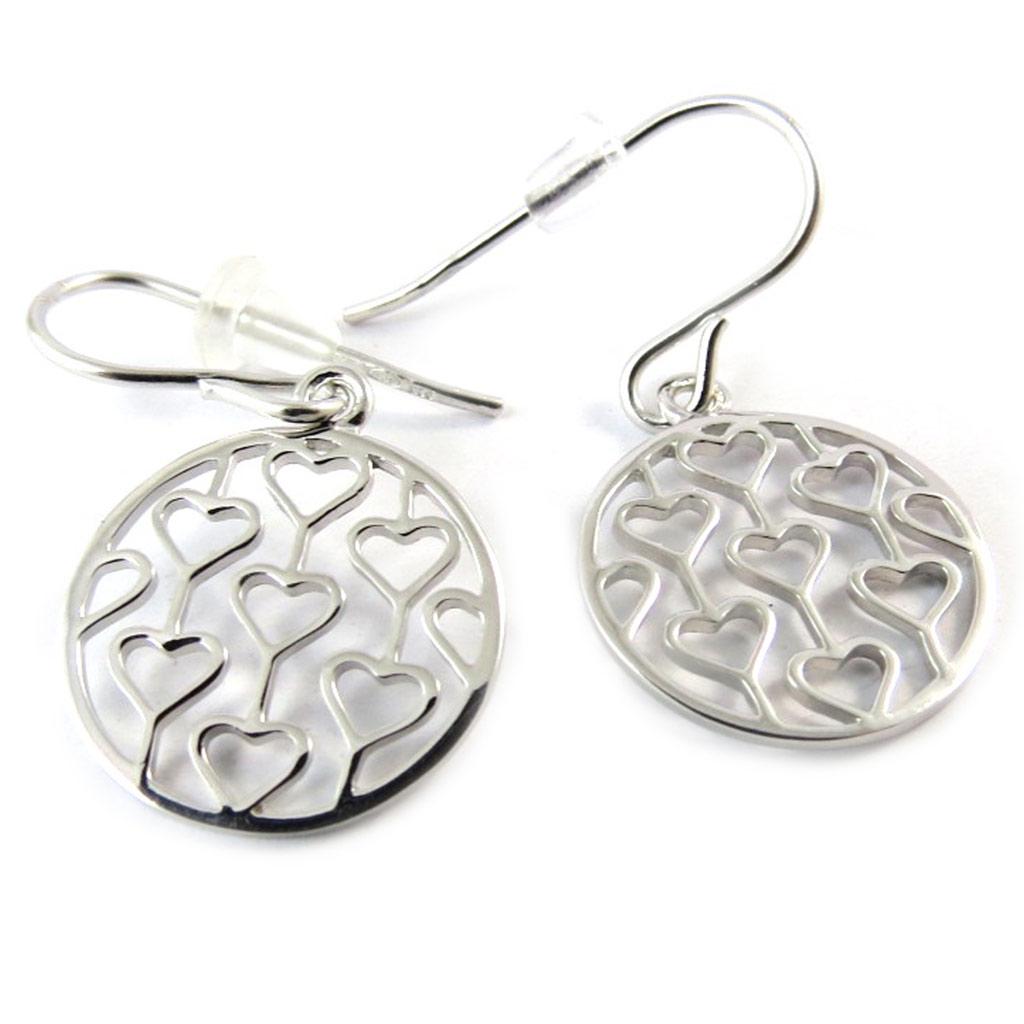 

Les Trésors De Lily [P0186] - Серебряные серьги «Love» (родиевое покрытие)