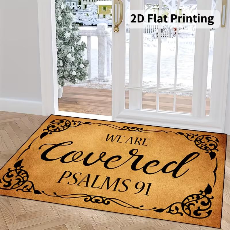 Welcome Coir Entry Doormat, Natural Coconut Fiber Non-Slip Rug, Garden Home Decor Floor Mat Door Mat Entrance Floor Mats