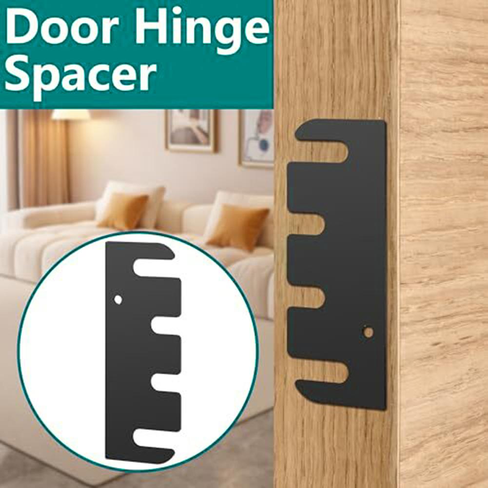 Gap Adjuster Door Hinge Spacers For Door Repair Protective Coating Rust Resistant Metal Filler Plates Covers Worn Areas