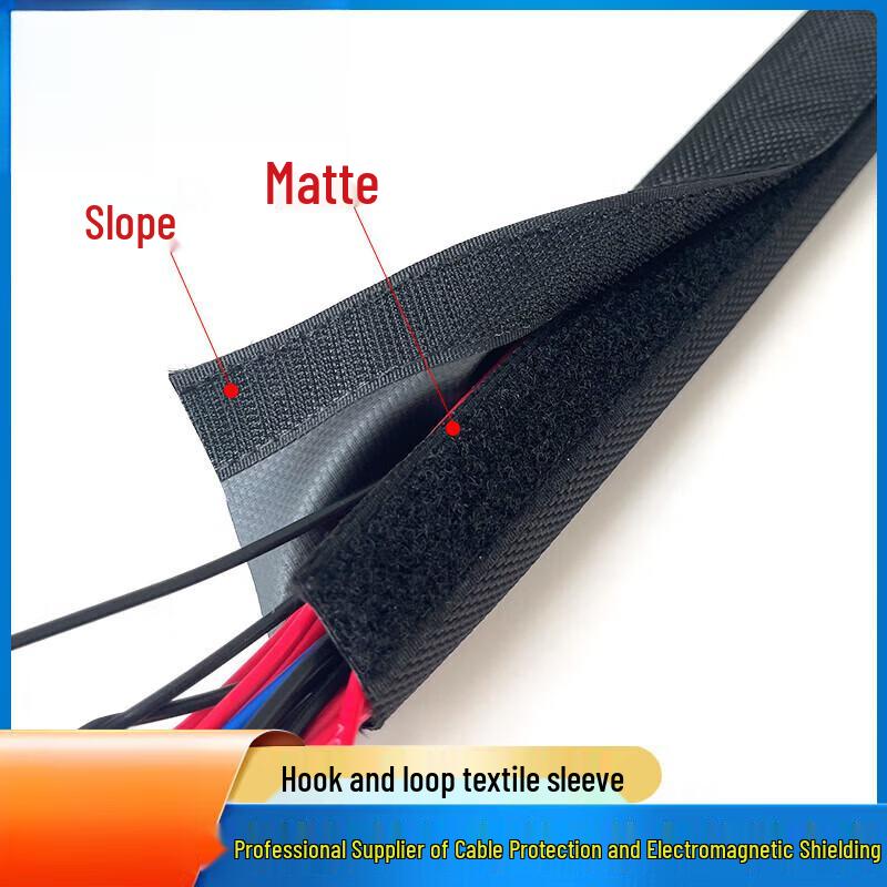 Riqjiejie JPCM Velcro Textile Wire Protection Sleeve