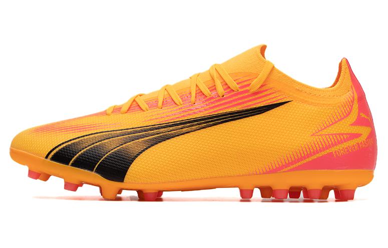 PUMA Ultra Match Comfortable Round Toe MG Multi Ground Cushioning Soccer Shoes Men s Yellow Red 107756-03 45