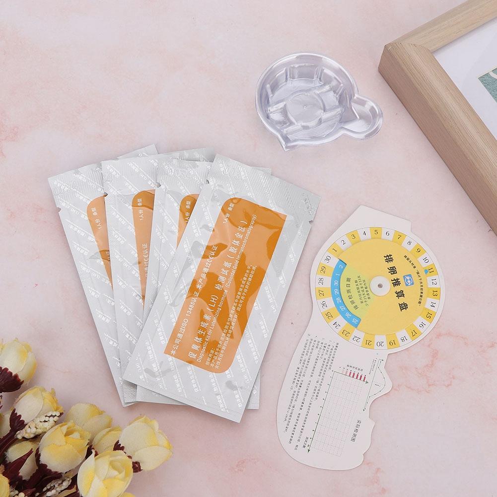 5 unidades Tiras de Prueba de Ovulación Papel Kit de Prueba de Orina Pantalla Rápida Herramienta de Salud Femenina