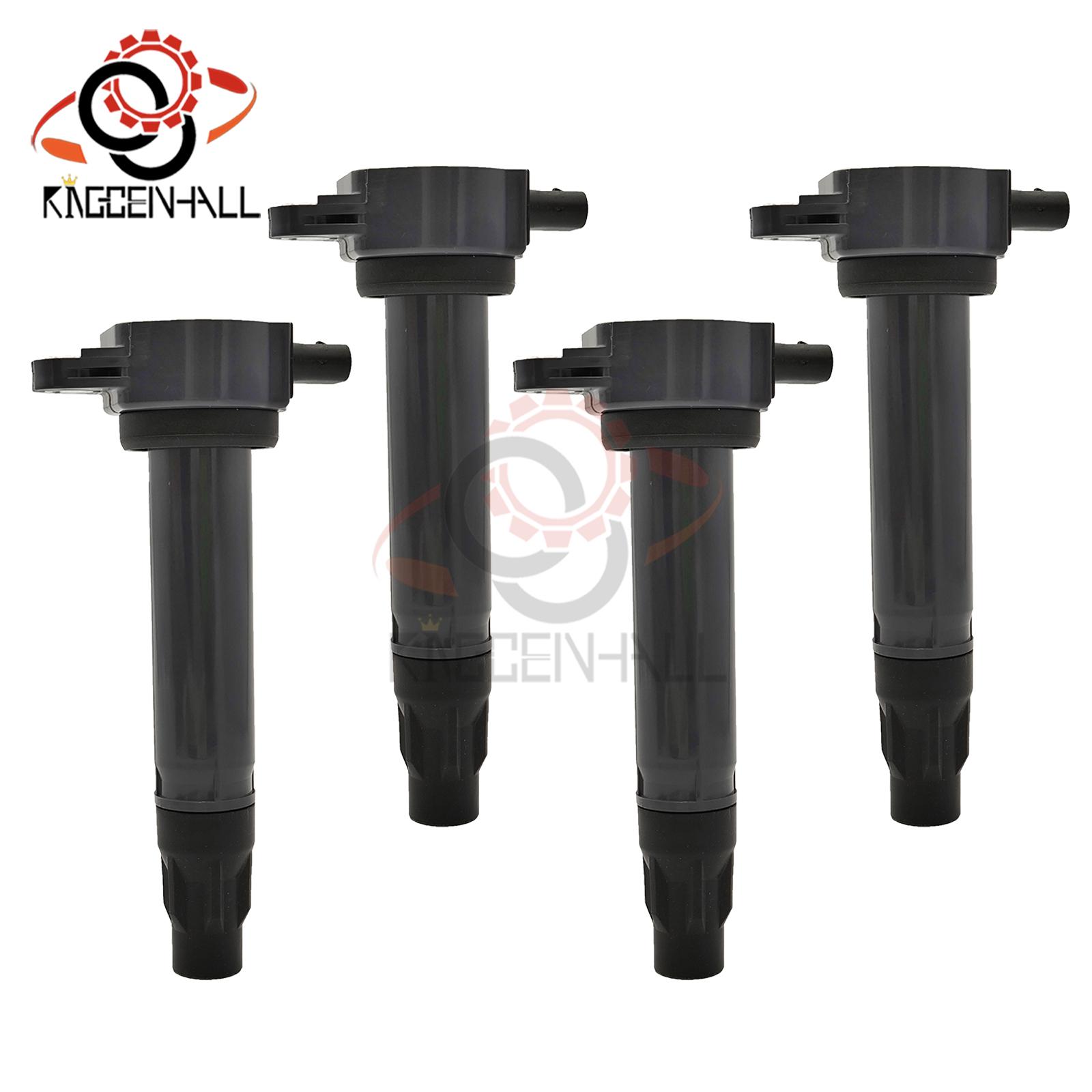 4pcs Ignition Coil &Spark Plug 04606824AB 04606824AC UF557 For Dodge Journey Jeep Compass 2.0L 2.4L For Chrysler Sebring Patriot Ignition Coli X4