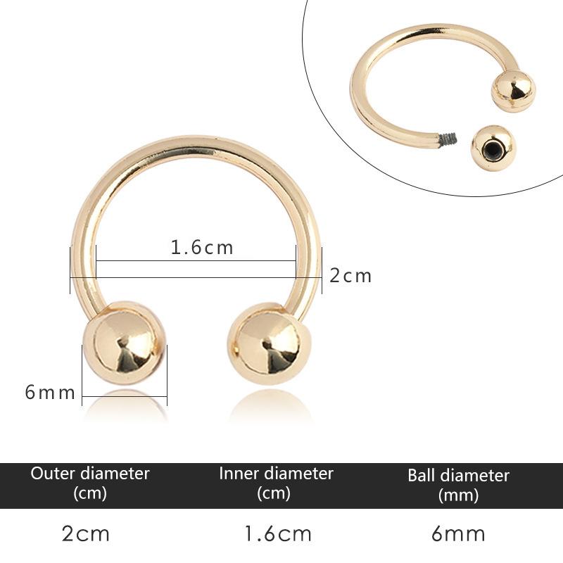 15-60Mm Metallringspenner Hette Bikini Dekorativ Lås Kobling Skruekrok DIY Klær Sytilbehør