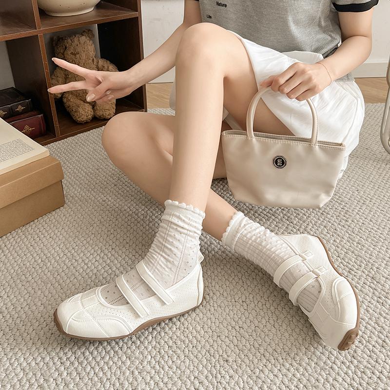 Summer New Flats Women Shoes 2025 Trend Sandals Casual Sport Loafers Sneakers Ballet dance Shallow Shoes Woman Zapatos Mujer