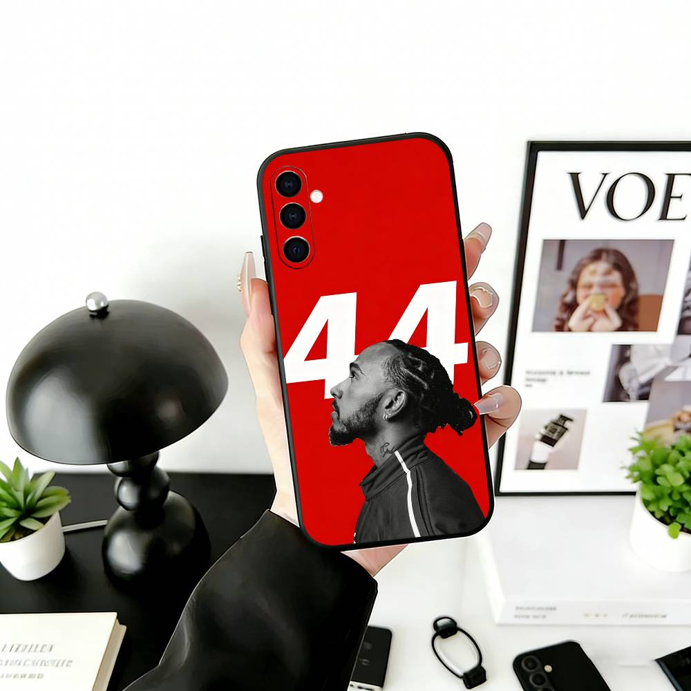 Racing Driver L-Lewis H-Hamilton Phone Case For Samsung Galaxy A73,A72,A71,A70,A53,A52,A51,Soft Silicone Black Cover