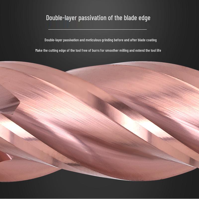 Tungsten Carbide Coated 60° Decimal End Mill for CNC Key Machines