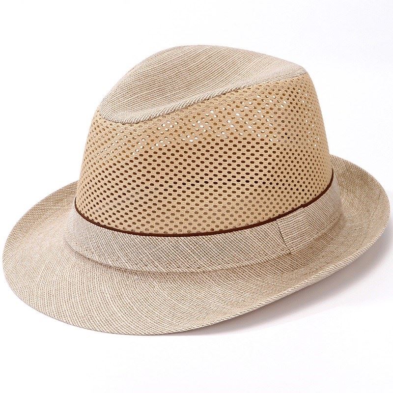 Cappello Estivo da Sole da Uomo - Paglietta a Rete Traspirante per Anziani, Cappellino Leggero Raffreddante con Protezione UV