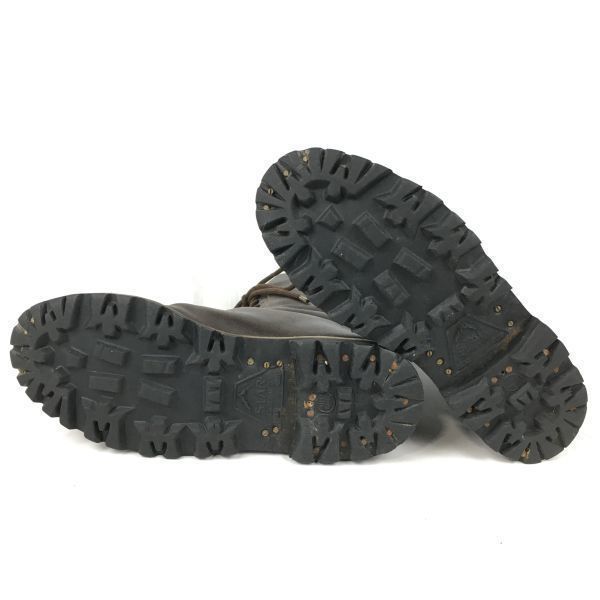 Pre-1980s Europe Vintage Military STAR GOMMER Combat Officer Boots Size 41 (Approx. 25.526.0cm) Brown Men's(USED)