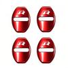 Lijk1 4Pcs Metal Car Door Lock Cover Protective Buckle Cover Sticker Tire Valve For VW GTI Polo Golf MK6 Passat Tiguan Arteon Jetta CC