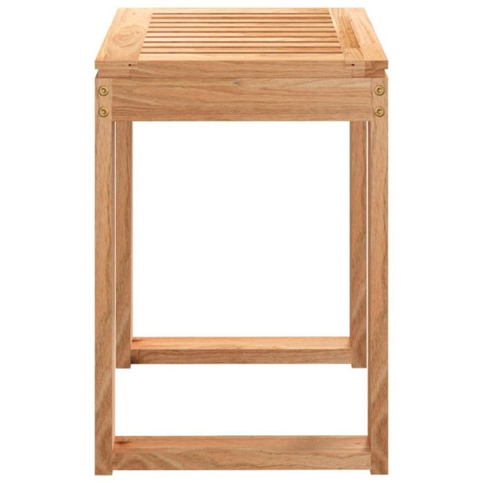 Tabouret de salle de bain 40x30x46 cm Bois massif de noyer
