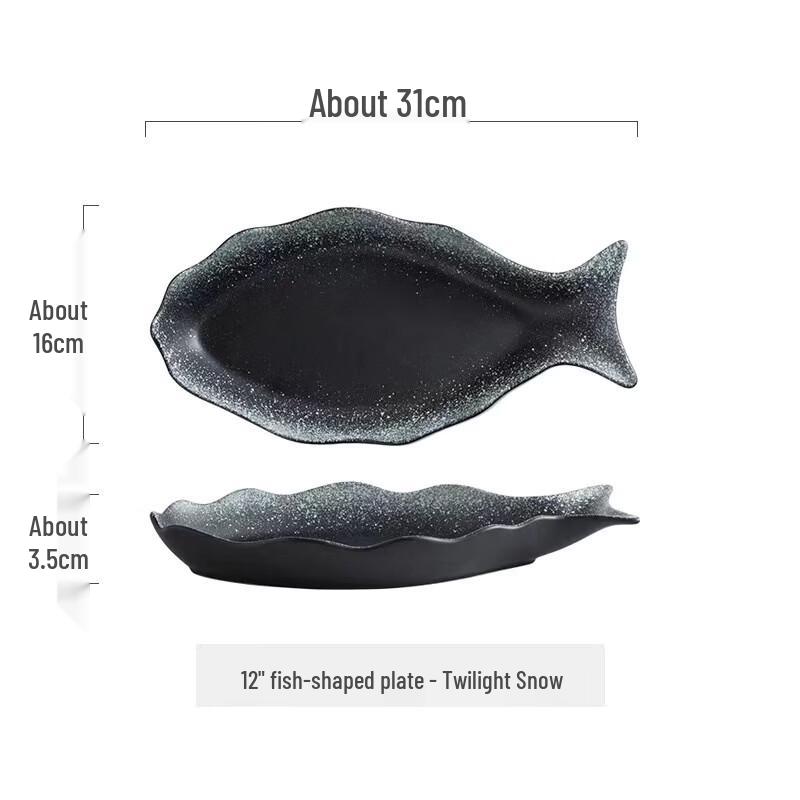 ZISIZ Ceramic Fish Plate