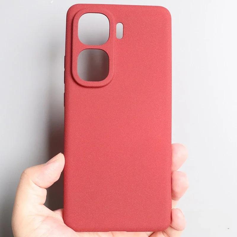 

Для IQOO NEO 10 Pro Plus 10R Чохол з м якого ТПУ пісковикової текстури Для IQOO NEO 10 Pro+ Ультратонкий Матовий Силіконовий Чохол для телефону з захистом об єктива vivo iQOO Neo10 Pro (China) червоний